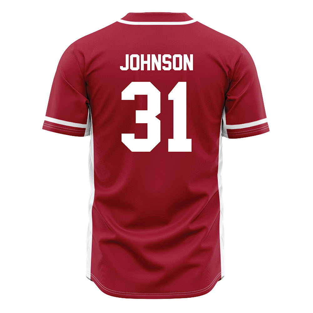 Oklahoma - NCAA Baseball : Cameron Johnson - Maroon Jersey-1