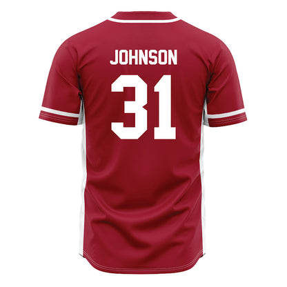 Oklahoma - NCAA Baseball : Cameron Johnson - Maroon Jersey-1
