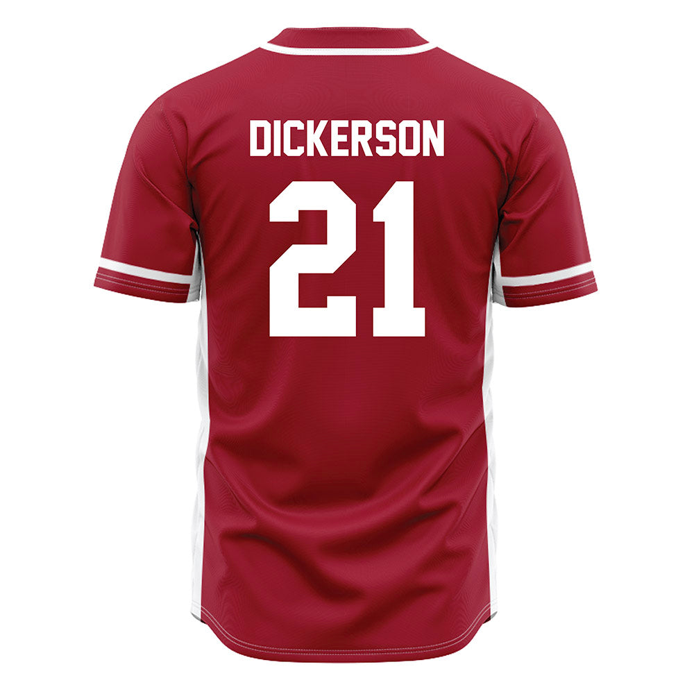 Oklahoma - NCAA Baseball : Drew Dickerson - Maroon Jersey-1