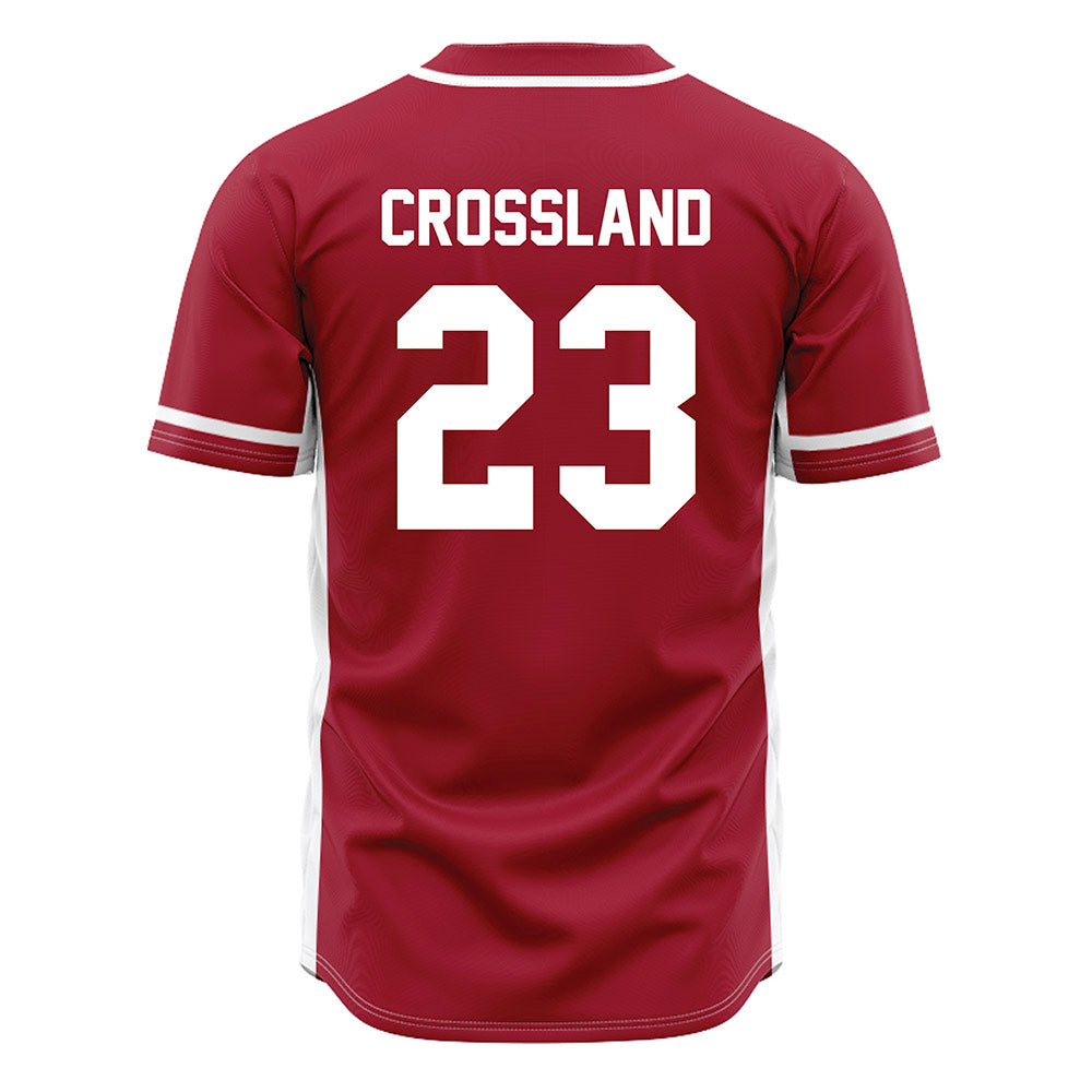 Oklahoma - NCAA Baseball : Cade Crossland - Maroon Jersey-1