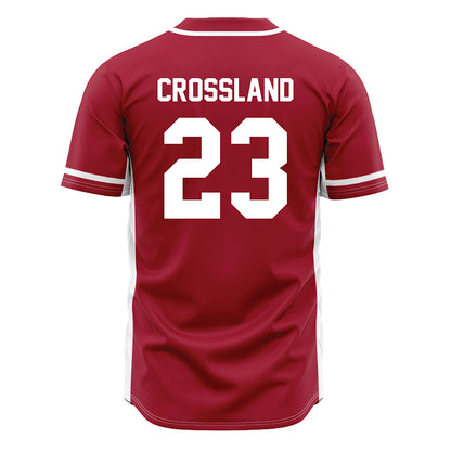 Oklahoma - NCAA Baseball : Cade Crossland - Maroon Jersey-1