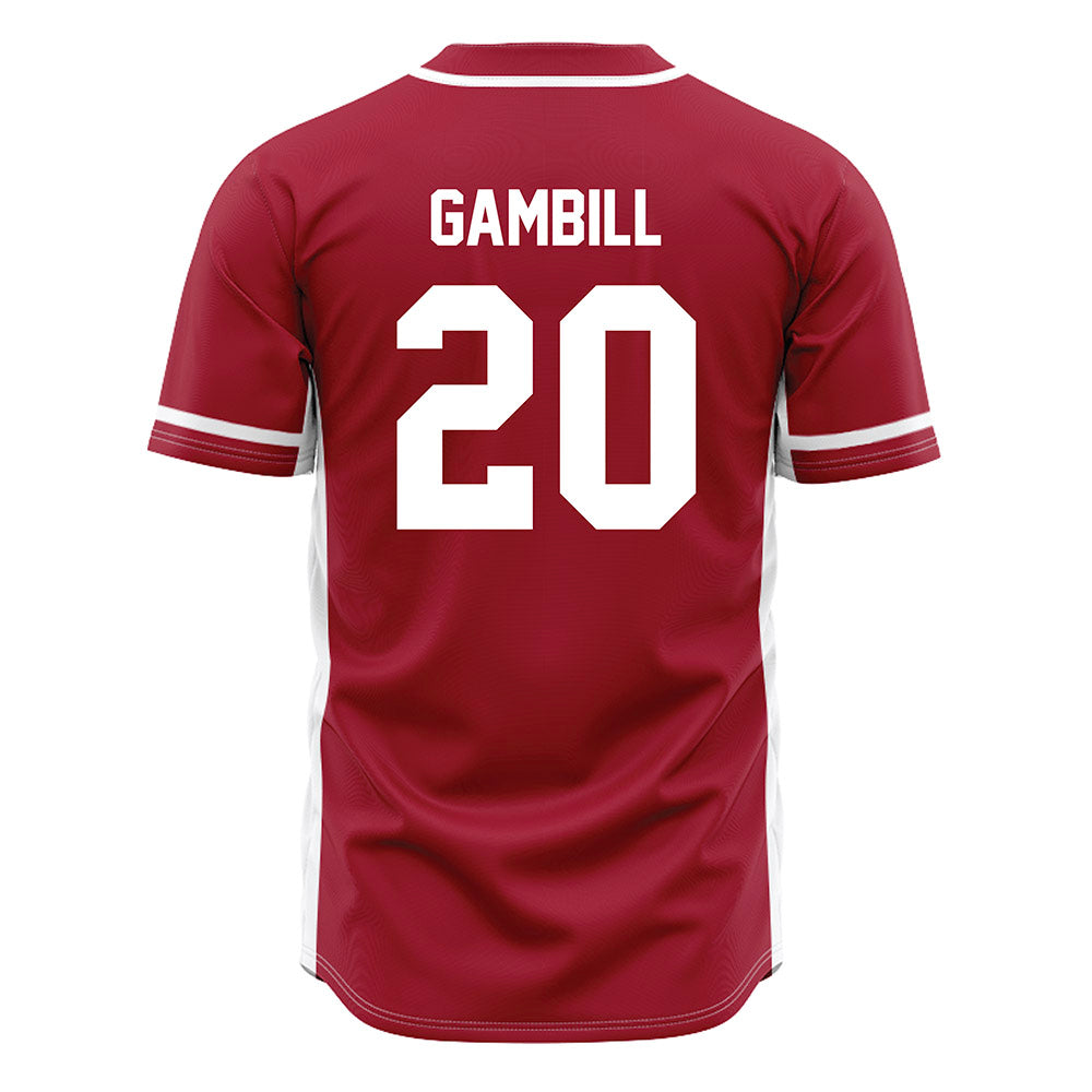 Oklahoma - NCAA Baseball : Trey Gambill - Maroon Jersey-1