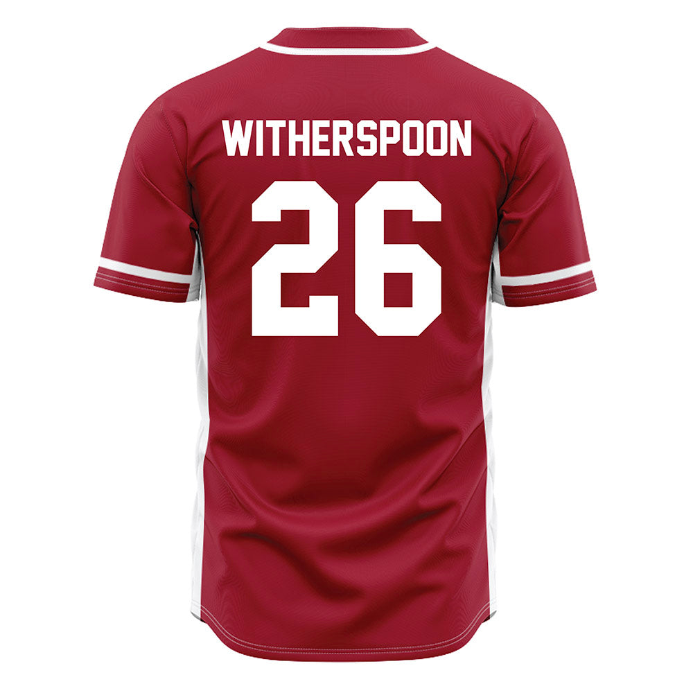 Oklahoma - NCAA Baseball : Kyson Witherspoon - Baseball Jersey Red