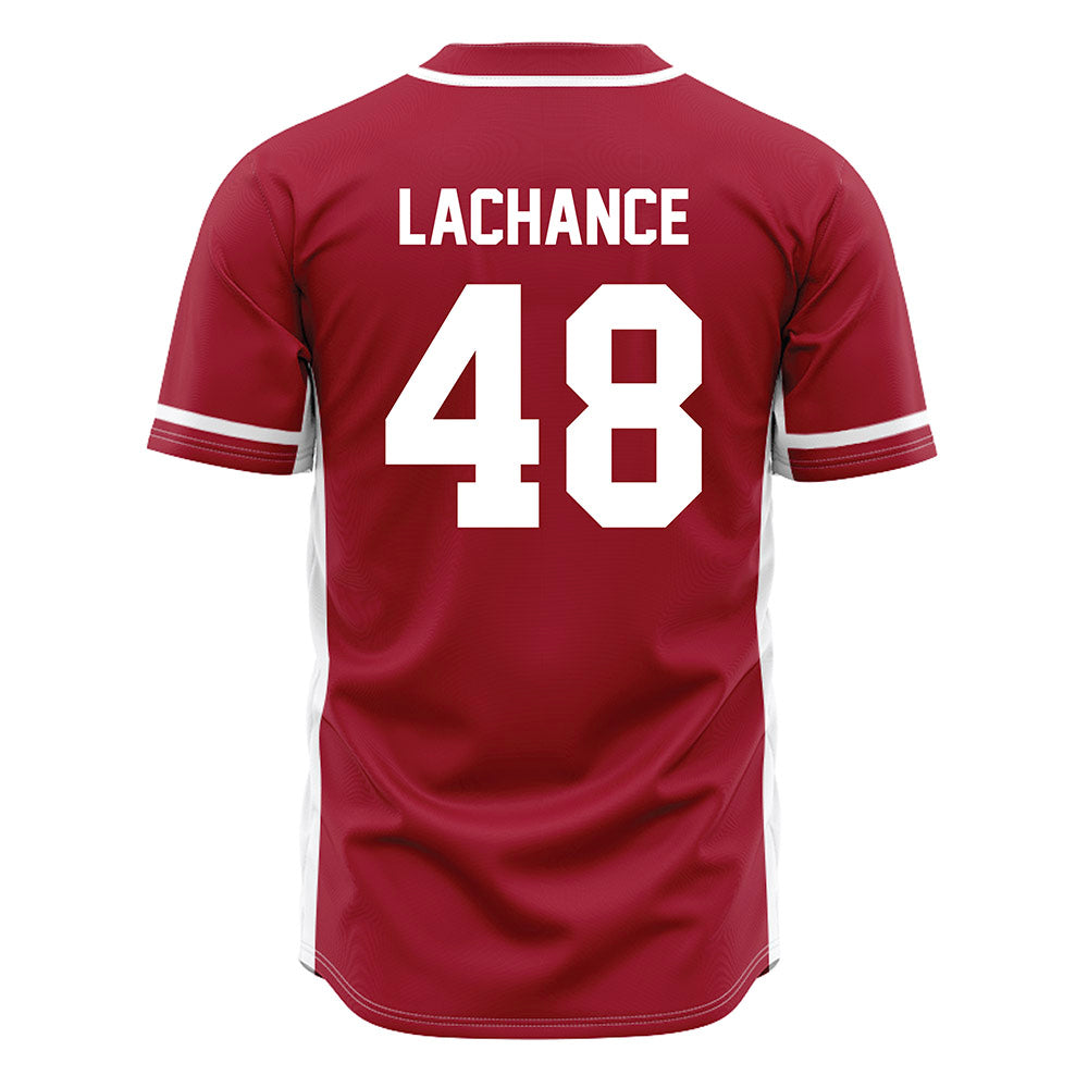 Oklahoma - NCAA Baseball : Deiten Lachance - Maroon Jersey-1