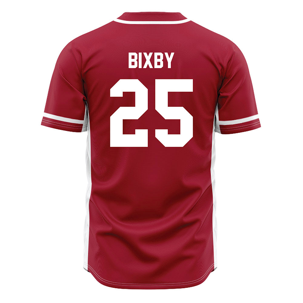 Oklahoma - NCAA Baseball : Mason Bixby - Maroon Jersey-1