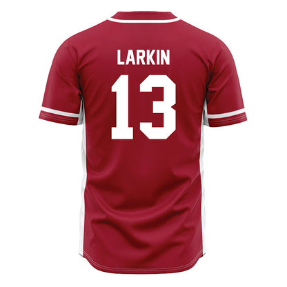 Oklahoma - NCAA Baseball : Connor Larkin - Maroon Jersey-1
