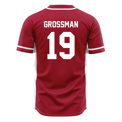 Oklahoma - NCAA Baseball : Jaxon Grossman - Maroon Jersey-1