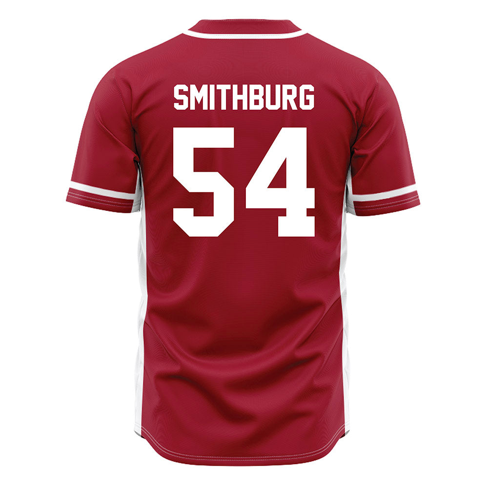 Oklahoma - NCAA Baseball : Nate Smithburg - Maroon Jersey-1