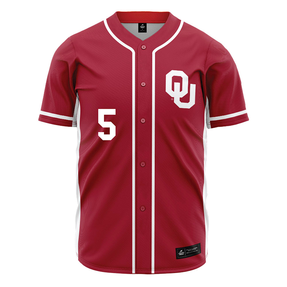Oklahoma - NCAA Baseball : Dawson Willis - Maroon Jersey-0