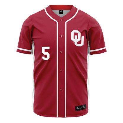Oklahoma - NCAA Baseball : Dawson Willis - Maroon Jersey-0