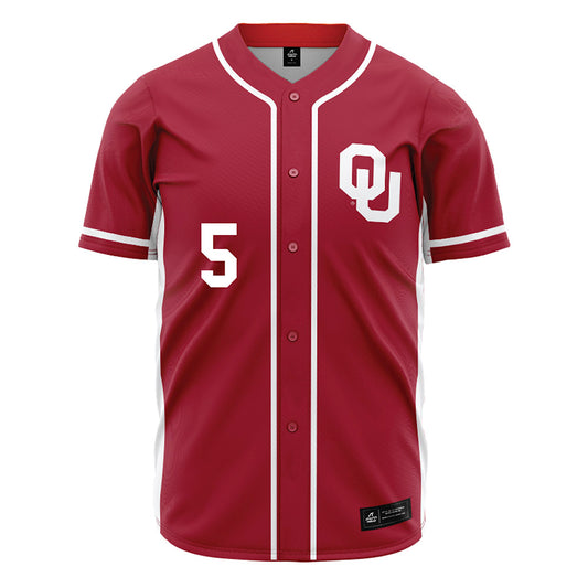 Oklahoma - NCAA Baseball : Dawson Willis - Maroon Jersey-0