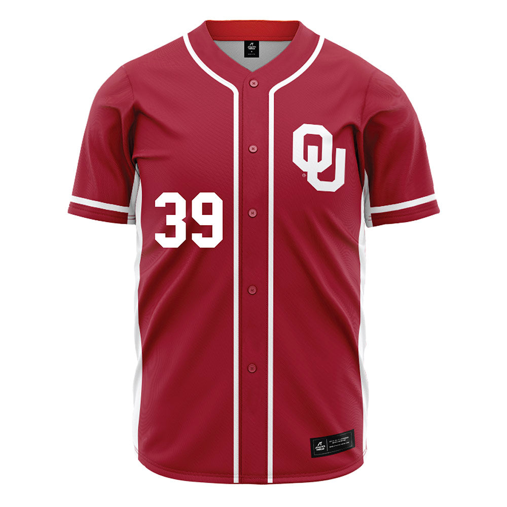 Oklahoma - NCAA Baseball : Trent Collier - Maroon Jersey-0