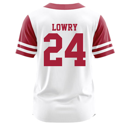 Oklahoma - NCAA Softball : Audrey Lowry - White Jersey-1