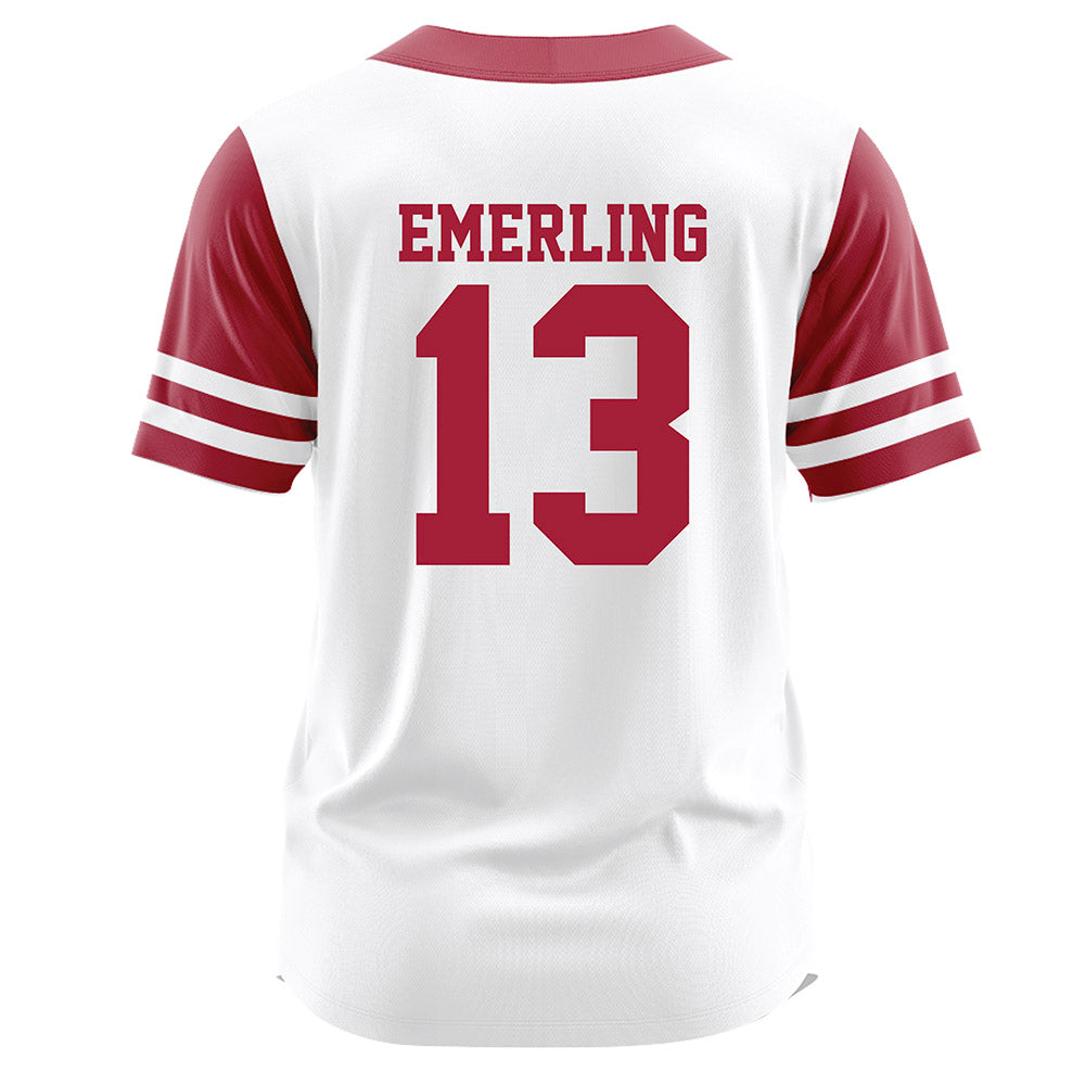Oklahoma - NCAA Softball : Isabela Emerling - White Jersey-1