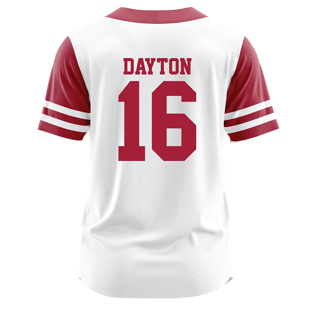 Oklahoma - NCAA Softball : Abigale Dayton - White Jersey-1