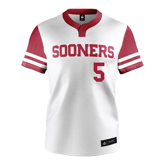 Oklahoma - NCAA Softball : Ella Parker - White Jersey-0
