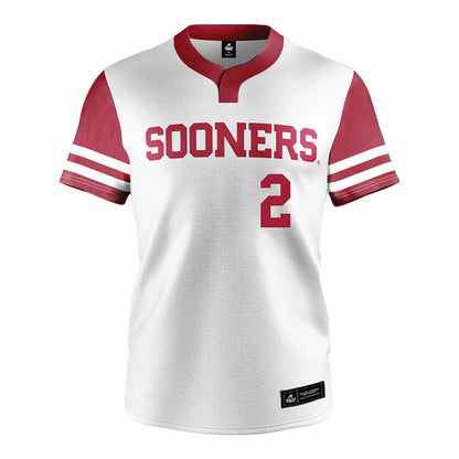 Oklahoma - NCAA Softball : Nelly McEnroe-Marinas - White Jersey-0