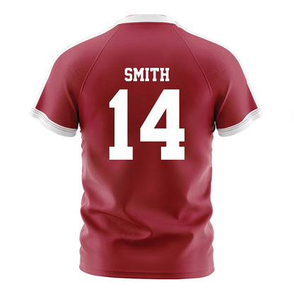 Oklahoma - NCAA Women's Soccer : Kiersten Smith - Crimson Red Soccer Jersey-1