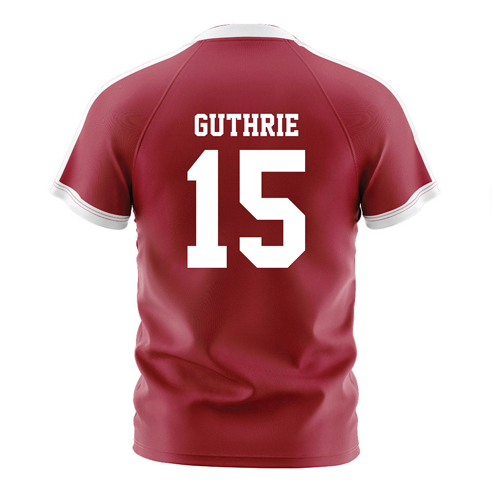 Oklahoma - NCAA Women's Soccer : Aly Guthrie - Crimson Red Soccer Jersey-1