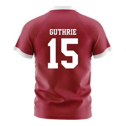 Oklahoma - NCAA Women's Soccer : Aly Guthrie - Crimson Red Soccer Jersey-1