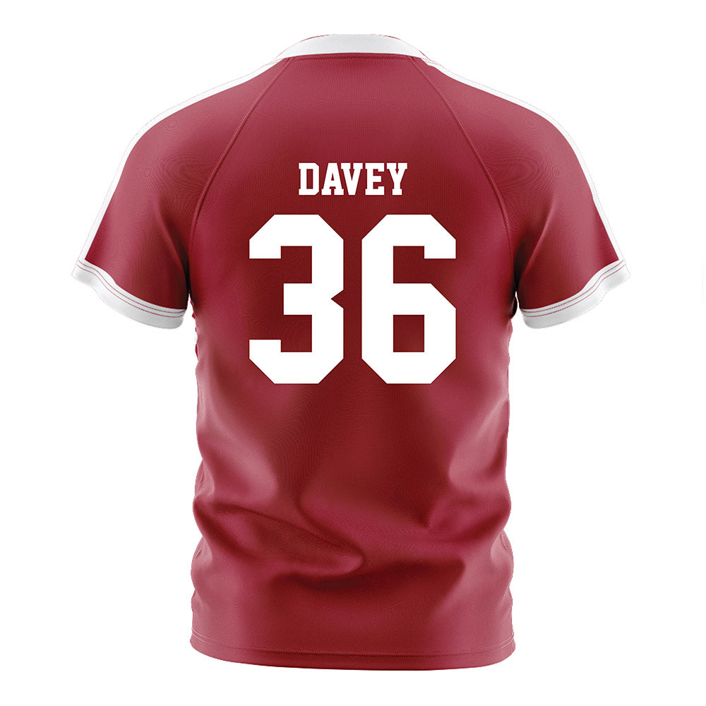 Oklahoma - NCAA Women's Soccer : Emily Davey - Crimson Red Soccer Jersey-1