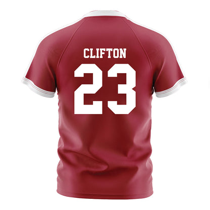 Oklahoma - NCAA Women's Soccer : Cassie Clifton - Crimson Red Soccer Jersey-1