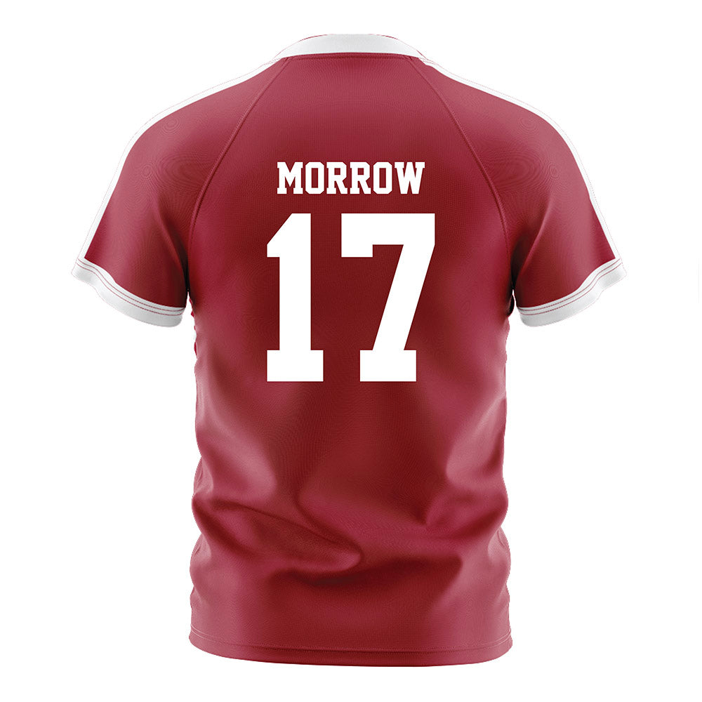 Oklahoma - NCAA Women's Soccer : Logan Morrow - Crimson Red Soccer Jersey-1