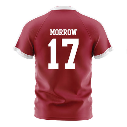 Oklahoma - NCAA Women's Soccer : Logan Morrow - Crimson Red Soccer Jersey-1