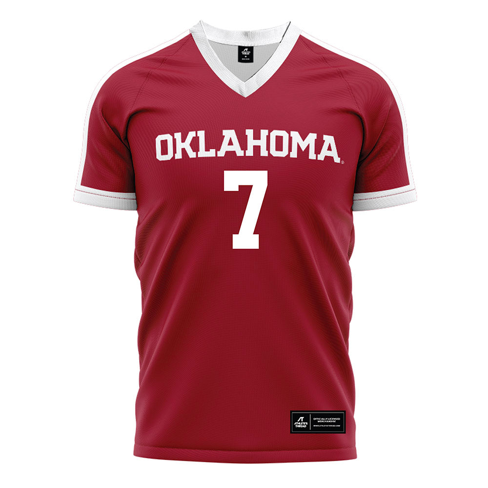 Oklahoma - NCAA Women's Soccer : Michelle Pak - Crimson Red Soccer Jersey