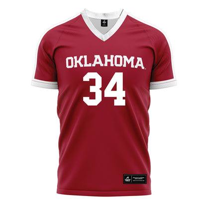 Oklahoma - NCAA Women's Soccer : Callie Sullivan - Crimson Red Soccer Jersey-0