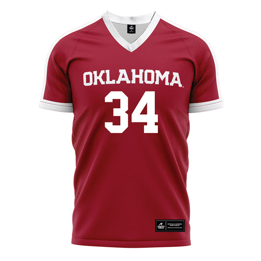 Oklahoma - NCAA Women's Soccer : Callie Sullivan - Crimson Red Soccer Jersey-0