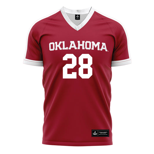 Oklahoma - NCAA Women's Soccer : Luciana Setteducate - Crimson Red Soccer Jersey-0