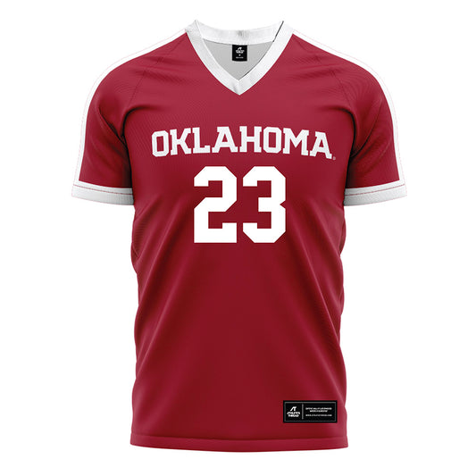 Oklahoma - NCAA Women's Soccer : Cassie Clifton - Crimson Red Soccer Jersey-0