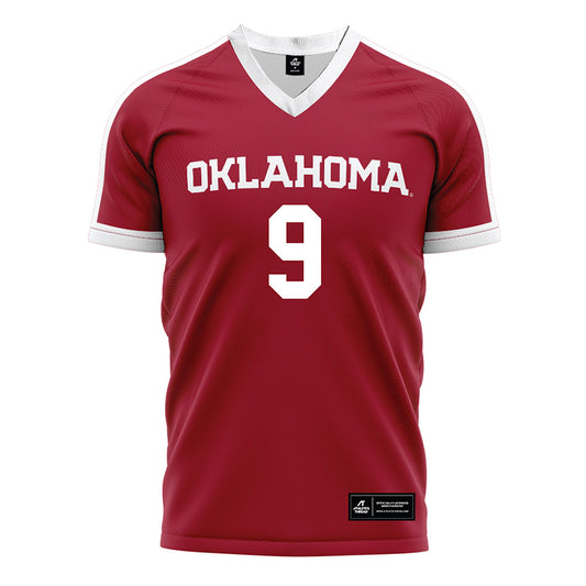 Oklahoma - NCAA Women's Soccer : Keller Matise - Crimson Red Soccer Jersey-0