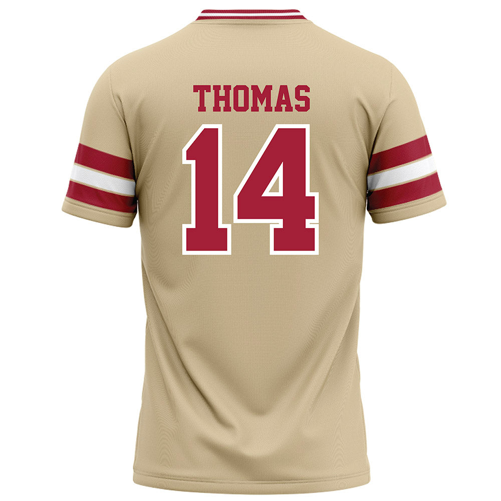 Oklahoma - NCAA Football : Elijah Thomas - Cream Football Jersey-1