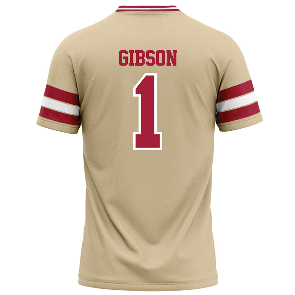 Oklahoma - NCAA Football : Jayden Gibson - Cream Football Jersey-1