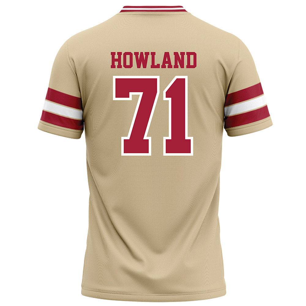 Oklahoma - NCAA Football : Logan Howland - Cream Football Jersey-1