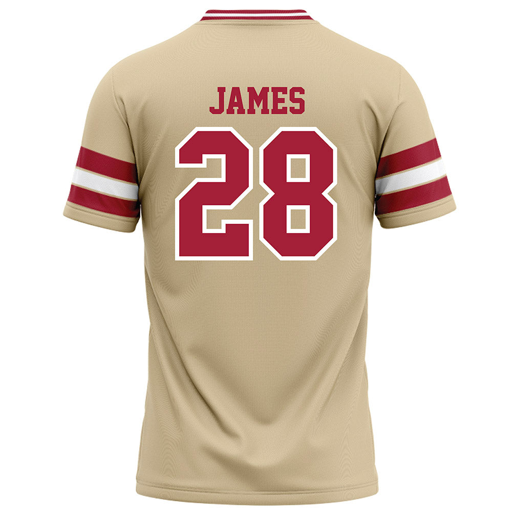 Oklahoma - NCAA Football : Marcus James - Cream Football Jersey-1