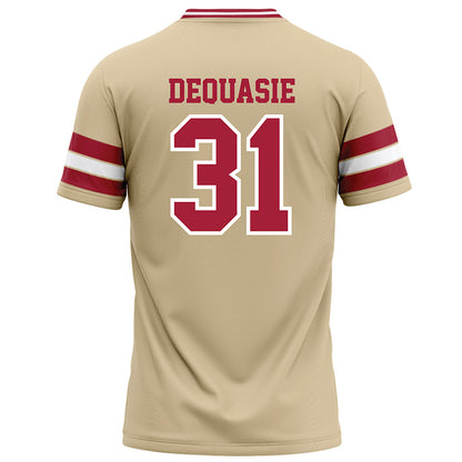 Oklahoma - NCAA Football : Reed DeQuasie - Cream Football Jersey-1
