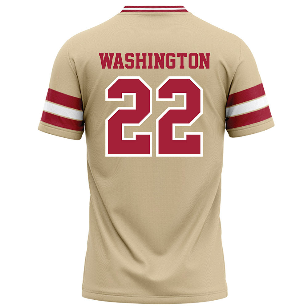 Oklahoma - NCAA Football : Trynae Washington - Cream Football Jersey-1