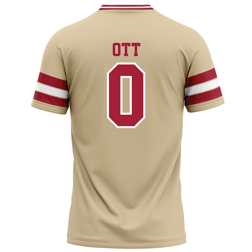 Oklahoma - NCAA Football : Jaydn Ott - Cream Football Jersey-1
