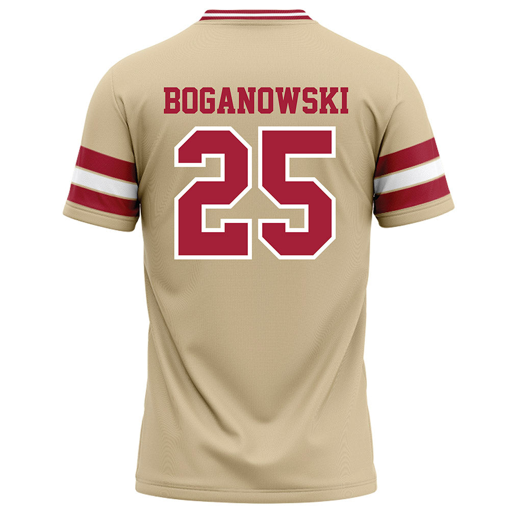 Oklahoma - NCAA Football : Michael Boganowski - Cream Football Jersey-1