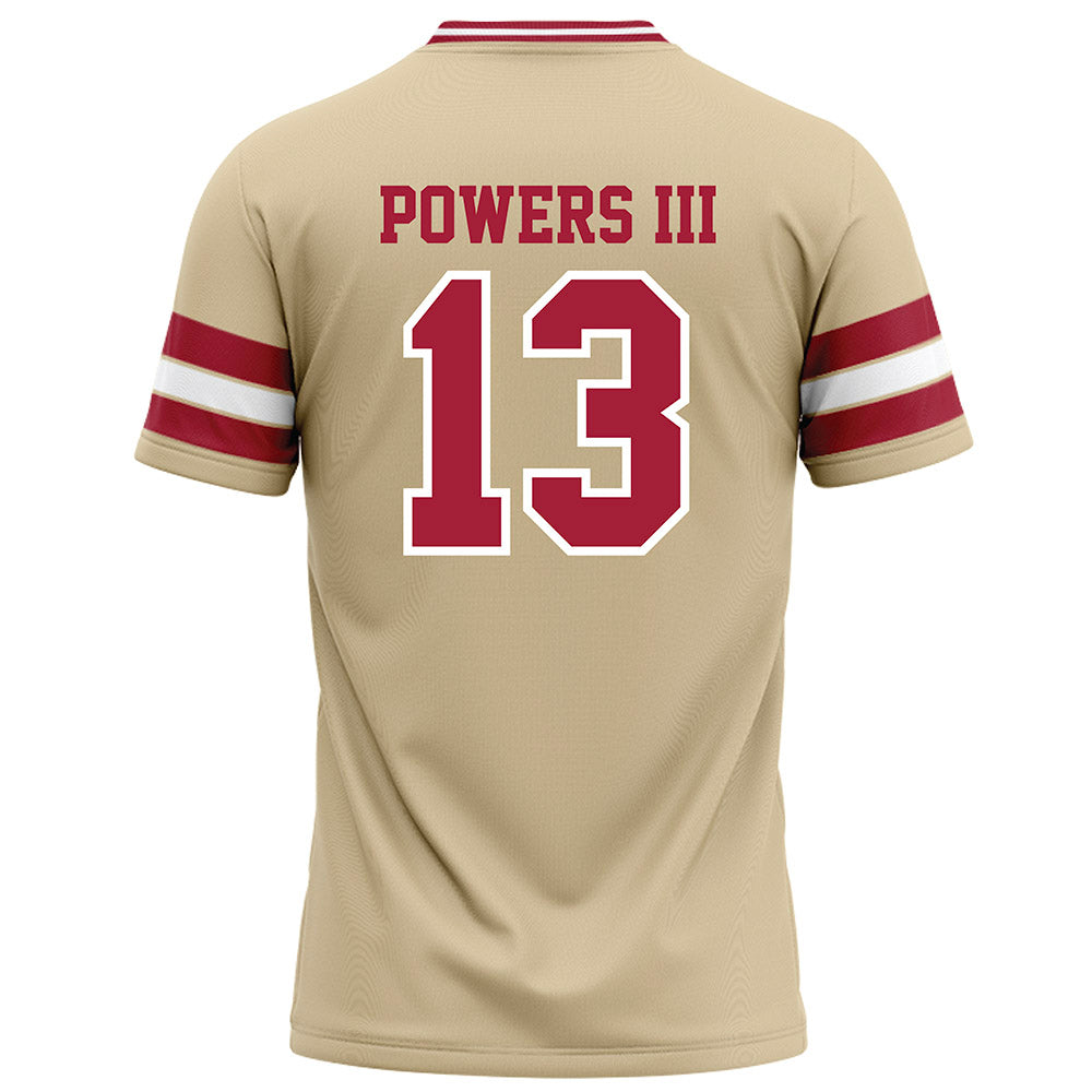 Oklahoma - NCAA Football : Reggie Powers III - Cream Football Jersey-1