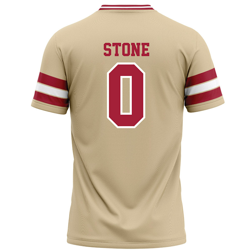 Oklahoma - NCAA Football : David Stone - Cream Football Jersey-1