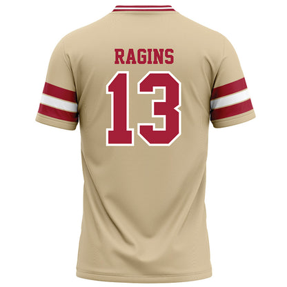 Oklahoma - NCAA Football : Zion Ragins - Cream Football Jersey-1