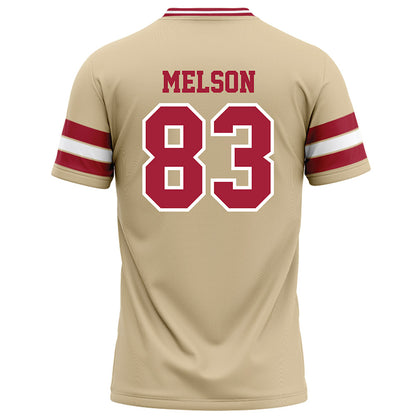 Oklahoma - NCAA Football : Major Melson - Cream Football Jersey-1