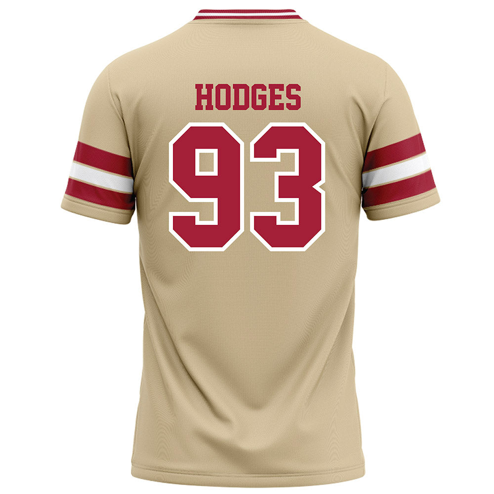 Oklahoma - NCAA Football : Ace Hodges - Cream Football Jersey-1