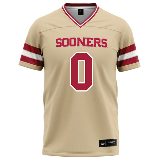 Oklahoma - NCAA Football : David Stone - Cream Football Jersey-0