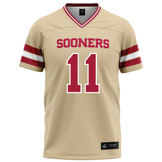 Oklahoma - NCAA Football : Kobie McKinzie - Cream Football Jersey-0