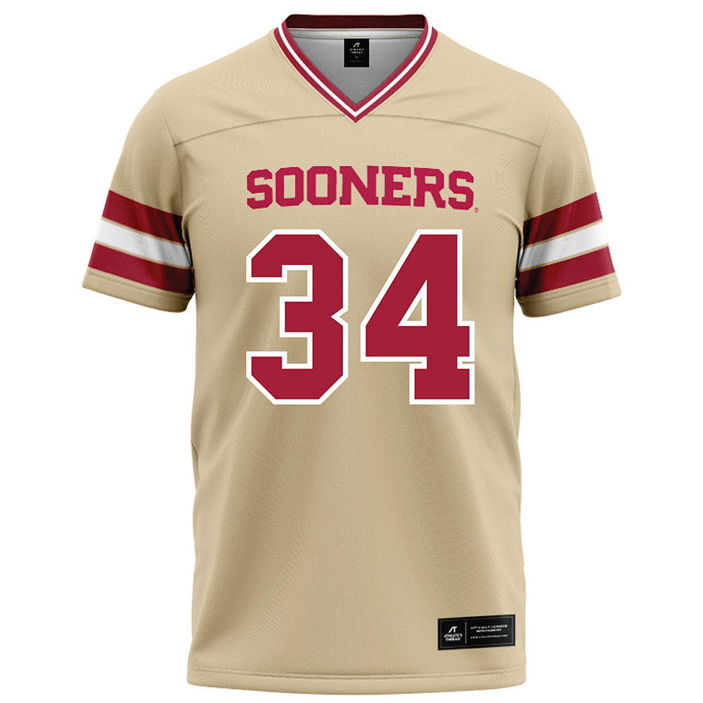 Oklahoma - NCAA Football : Adepoju Adebawore - Cream Football Jersey-0